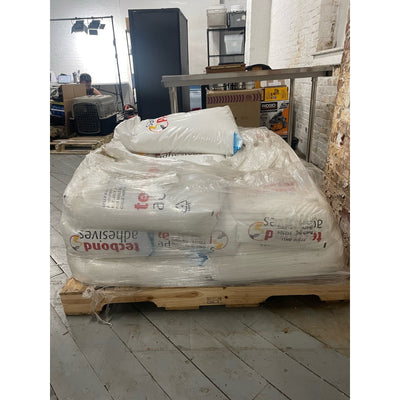 Pallet of 15 Bags TEC Bond 7731F Bulk Packaging Hot Melt, 44lb Bags, 7/7/23