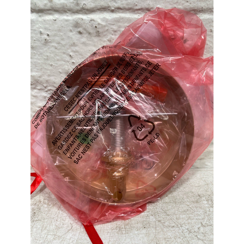 LNC Modern Gold 1-Light Hanging Light Drum Pendant Light w Stained Glass Shade