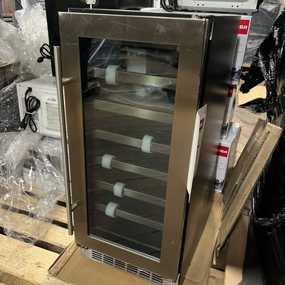 Danby 28 Bottle Upright Wine Cooler, 3.1 cuft, Built-In 15-In, SEE DETAILS