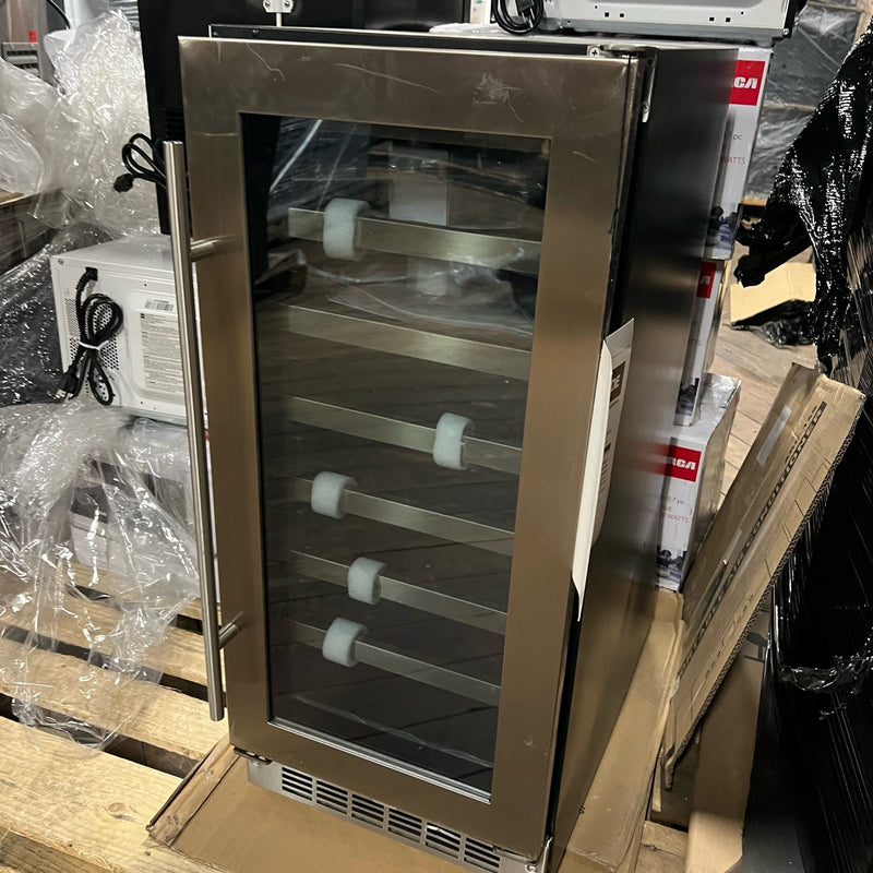 Danby 28 Bottle Upright Wine Cooler, 3.1 cuft, Built-In 15-In, SEE DETAILS