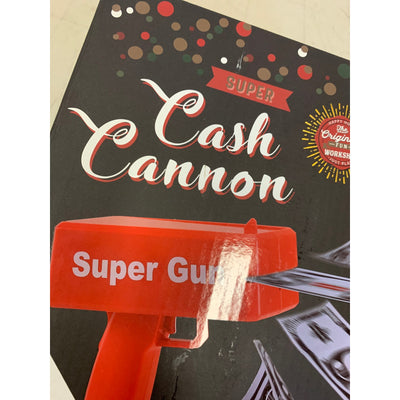 Super Cash Cannon  with 100 Fake Bills Parties Weddings Nightclubs