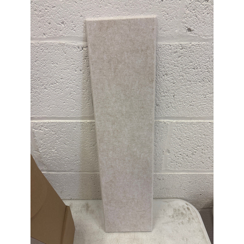 DECORITA Shiplap Felt Wall Panels 23-SqFt Interior Wall Decor, White/Tan 24pcs