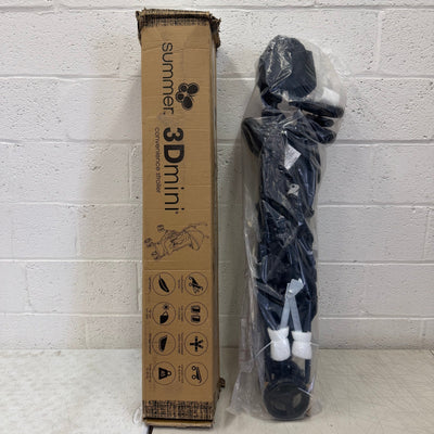 Ingenuity 3D Mini Convenience Stroller, Lightweight Compact Fold - Black & Gray