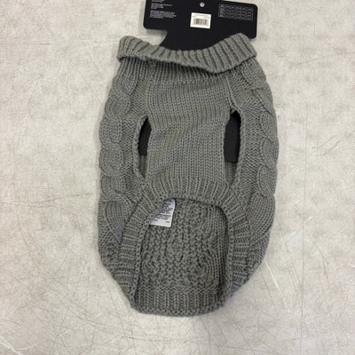 UGG Pet-Classic Cable Knit Dog Sweater Size Large 14-16" Collar - Gray