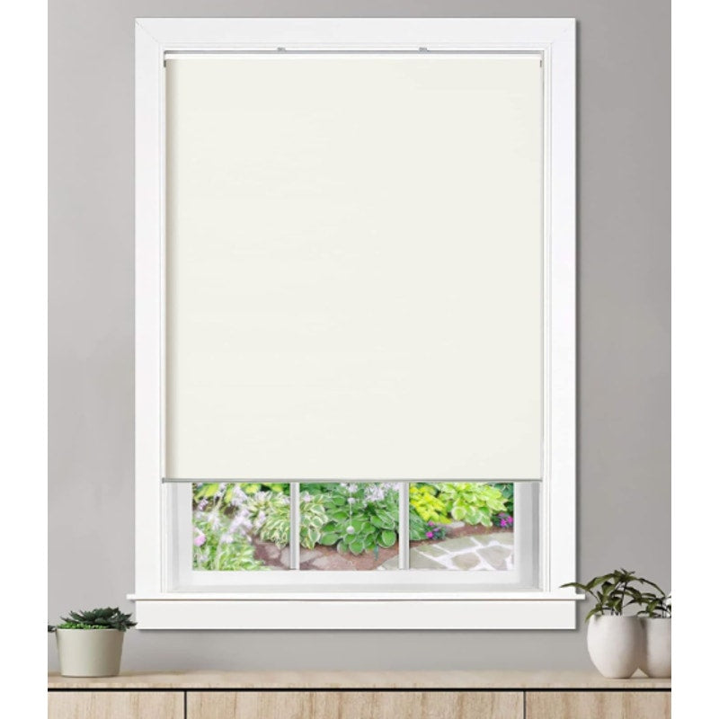 ALLBRIGHT Classic 100% Blackout Cordless Roller Shades 36" x 72" - White