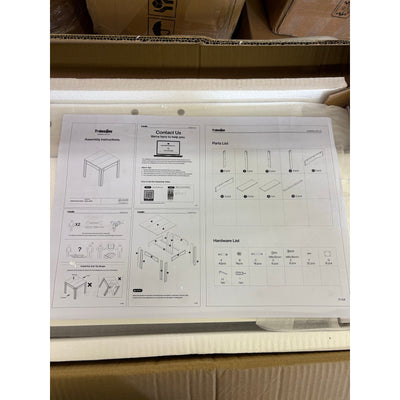 Tribesigns 39" Dining Table, Farmhouse Wood Kitchen Table, Dinner Table for 4