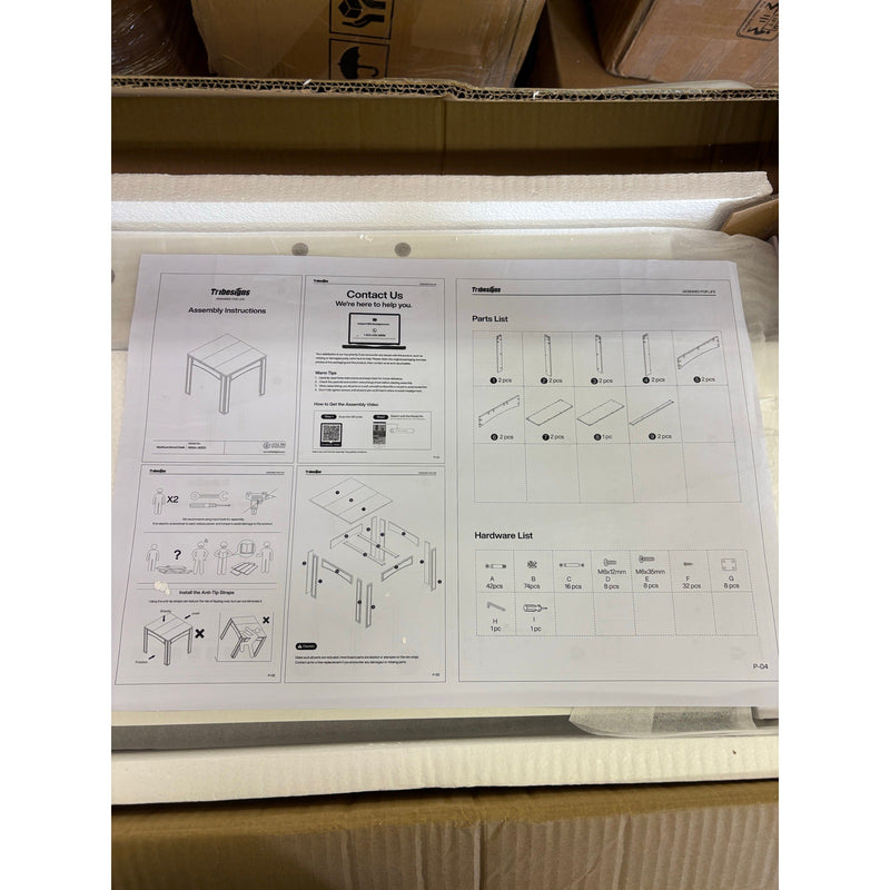 Tribesigns 39" Dining Table, Farmhouse Wood Kitchen Table, Dinner Table for 4