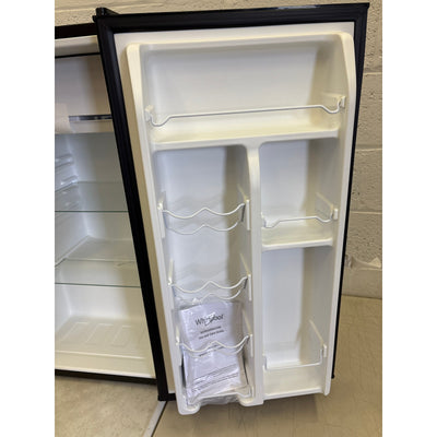 Whirlpool 3.3cu ft Mini Refrigerator Reversible Door Adjustable Thermostat Black