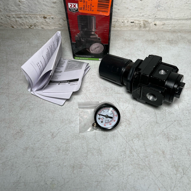 Husky 3/8 in. High Performance Air Regulator, 0-150 PSI 1003211355