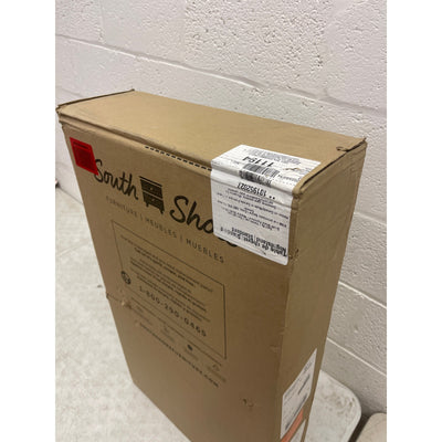 South Shore Versa 2-Drawer Nightstand - End Table with Storage, Weathered Oak