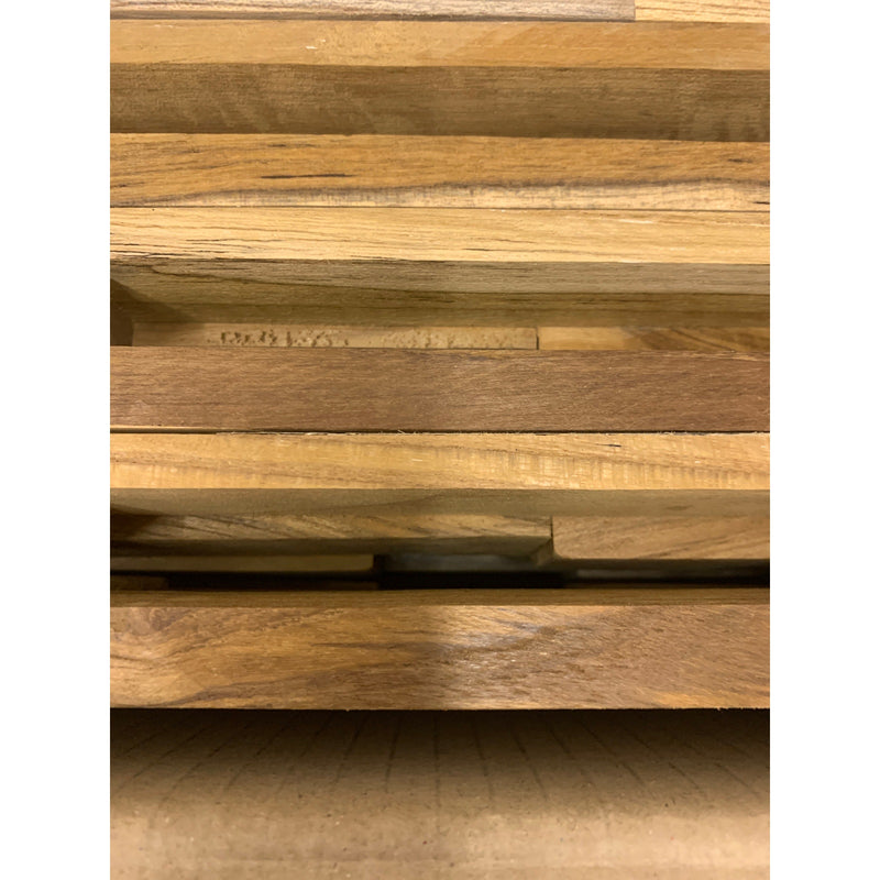 (2) Packs-Of-10 WALL!SUPPLY UltraWood Teak Firenze Jointless Z-shape Interlocking