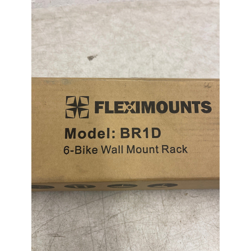 FLEXIMOUNTS 6-Bike Storage Rack 300 lbs CAP, Heavy-Duty Wall Mount Hanger BR1D