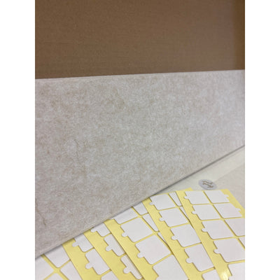 DECORITA Shiplap Felt Wall Panels 23-SqFt Interior Wall Decor, White/Tan 24pcs