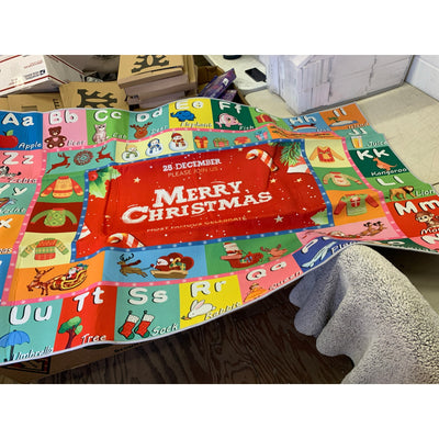 Alphabet ABC CHRISTMAS RUG New Great For Kids Room Or Daycare , Learning Rug