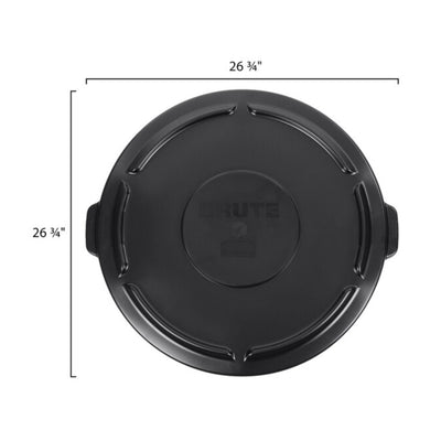 Rubbermaid Commercial 55 Gallon Brute Executive Trash Can Lid - Black