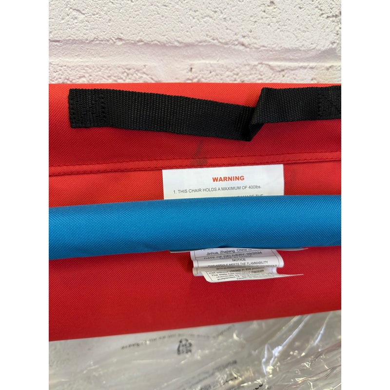 Northroad Outdoor Freestyle Portable Folding Rocking Chair, Arm Rests, Red&Blue