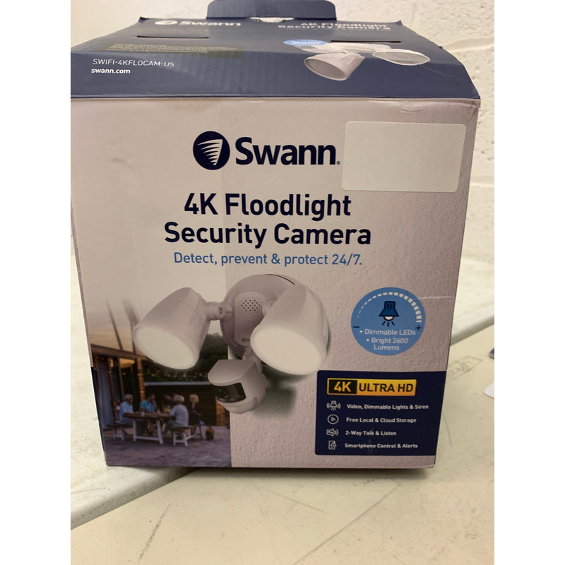 Swann Wi-Fi 4K UHD Security Camera, Surveillance Camera, Dual Floodlight