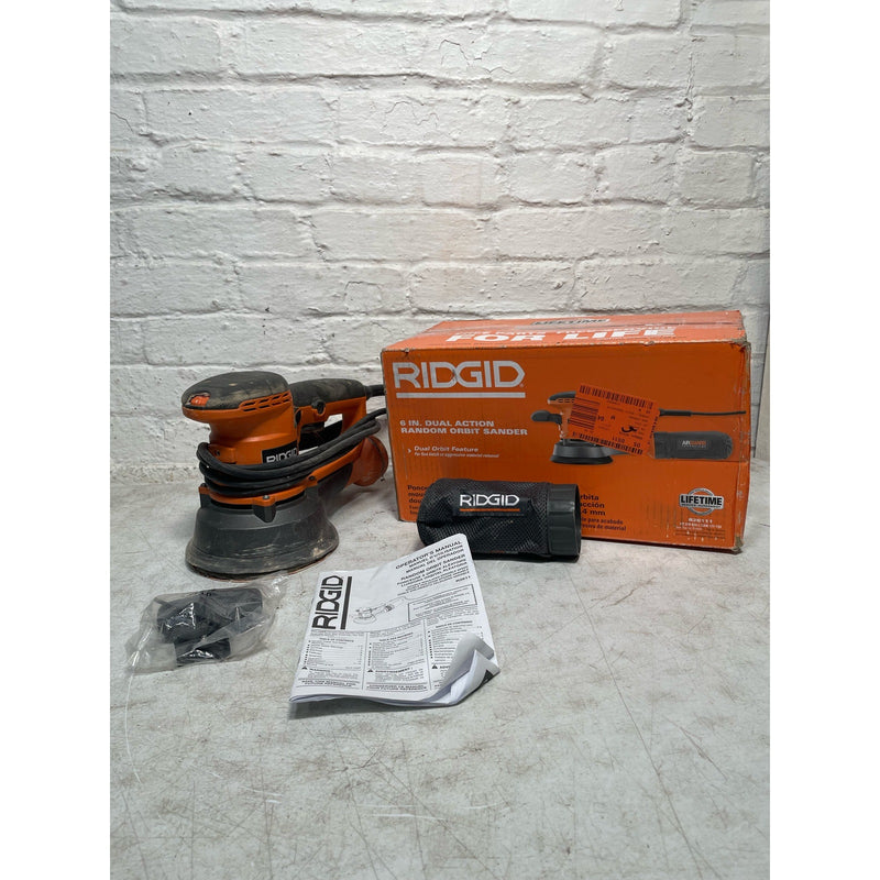 RIDGID Variable-Speed Random Orbital Sander Corded 6" w/ AIRGUARD Technology