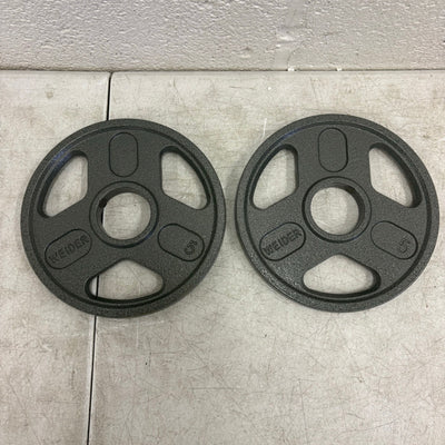SET-OF-2   5lbs Weight Plates with 2" Bar Diameter, Weight Lifting Training