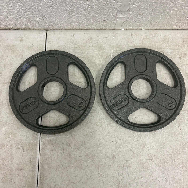 SET-OF-2   5lbs Weight Plates with 2" Bar Diameter, Weight Lifting Training