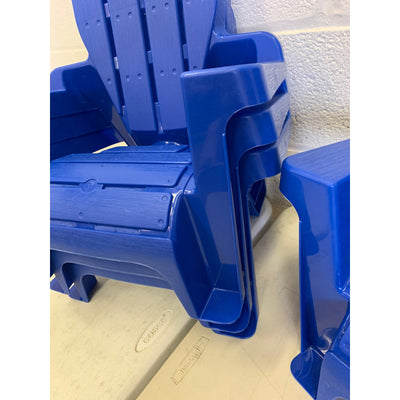 American Plastic Toys Chairs 4-Pack  Dark Blue  Adirondack Outdoor kid furniture