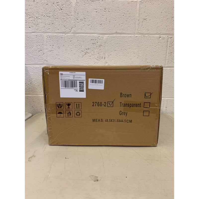2 Pk Under-Bed Storage Box w Wheels, Stackable, Shoe / Clothing Storage, Brown