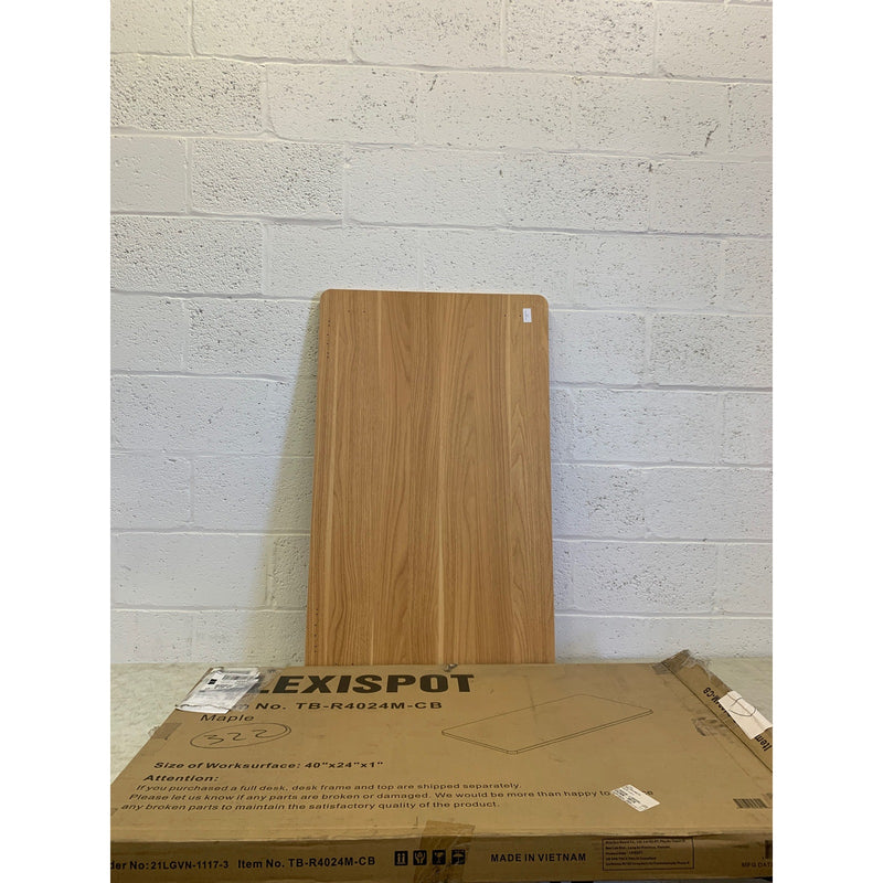 Flexispot Desk Top Only No Frame, Light Brown Wood 40" x 24" x 1"