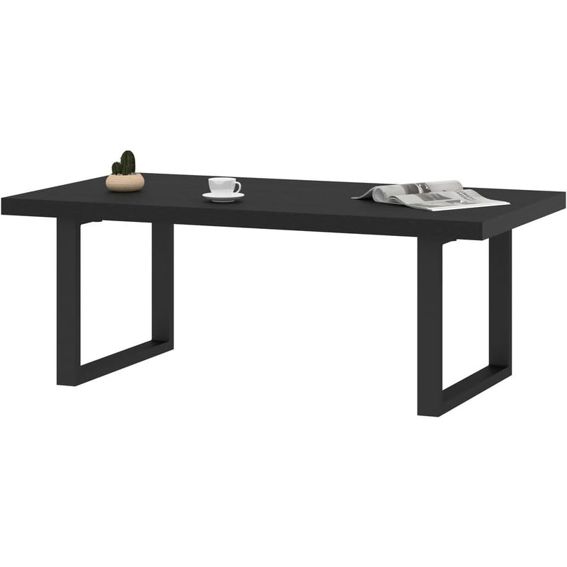 IBF Rustic 47" Living Room Coffee Table, Rectangle, Rustic Brown Simple & Modern