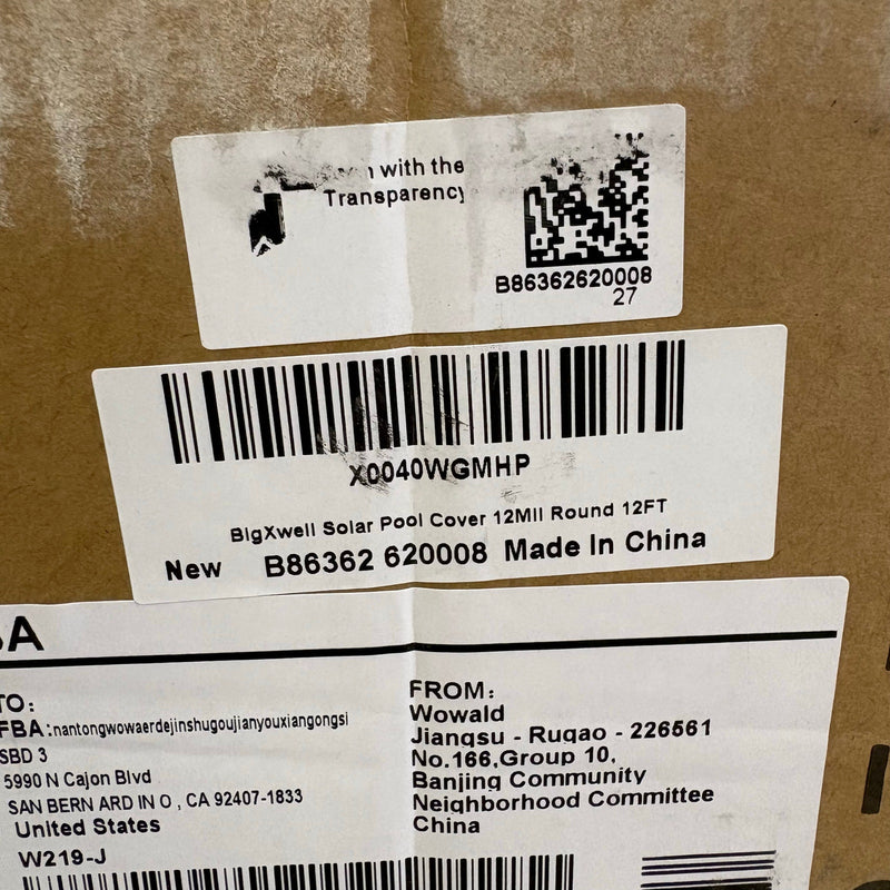 BigXwell Solar Pool Cover, 12Mil Round 12 Foot for Above-Ground & In-Ground Pool