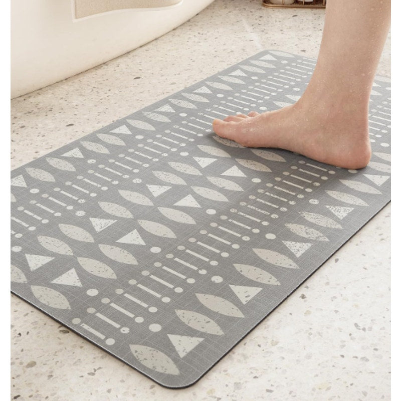 Color&Geometry- Boho Bathroom Rug Runner Absorbent Quick Dry, 43"x24" Bath Rugs