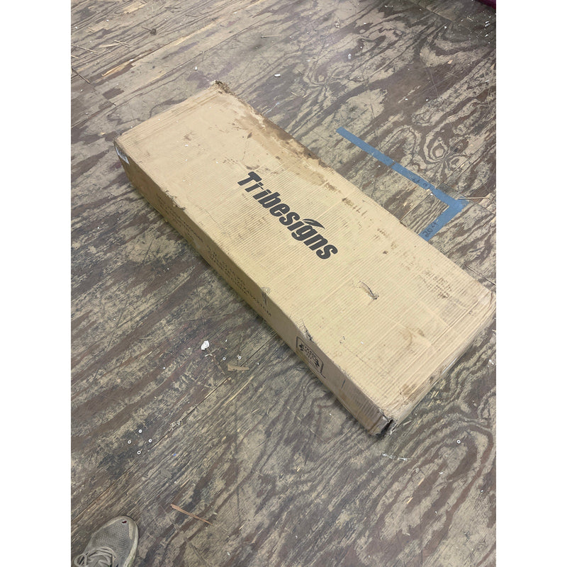 Tribesigns 43" Conference Table, Wood Square Meeting Table Dining Table - Brown