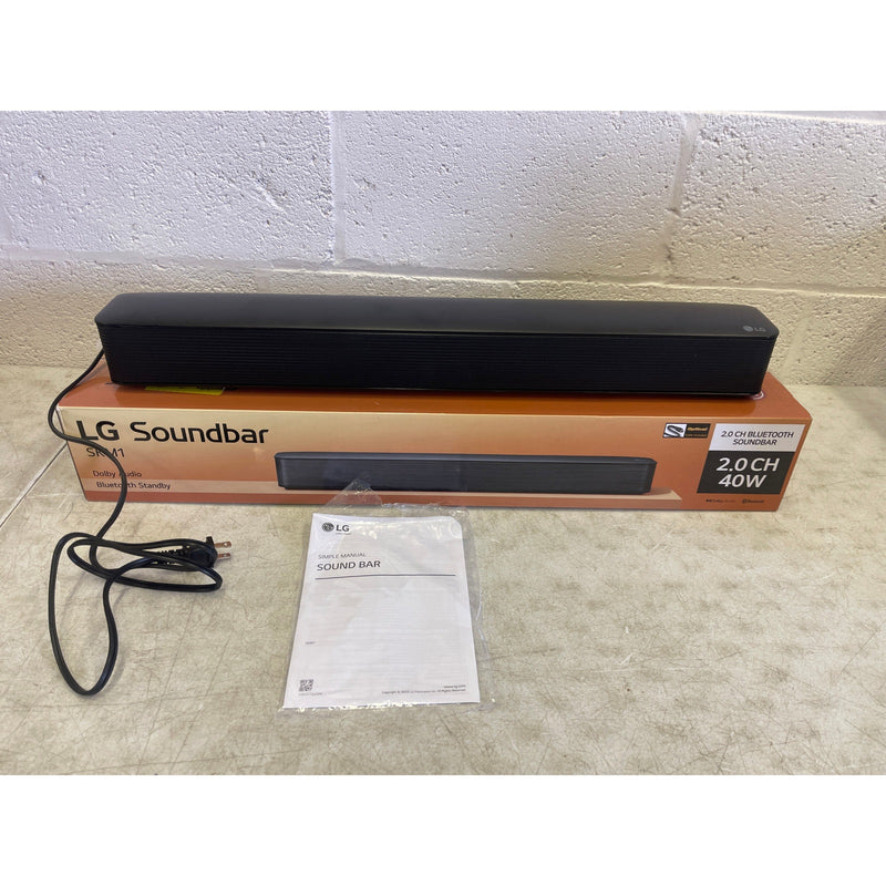 LG 2.0 ch. Soundbar w Bluetooth Streaming, Dolby Audio 40W - SKM1, Soundbar Only