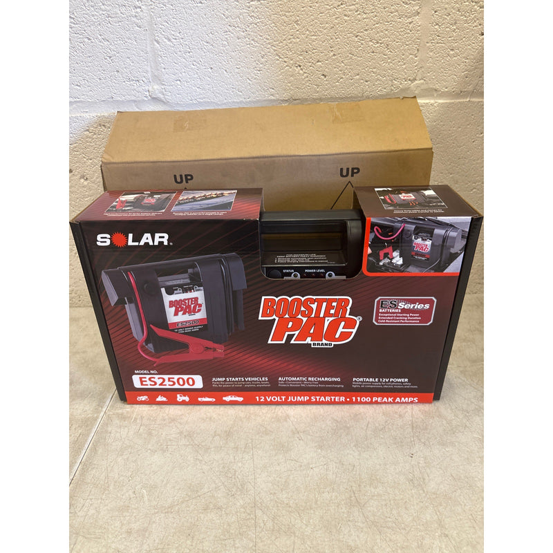 Clore Automotive Booster PAC ES2500 1100 Peak Amp 12V Jump Starter, 900 Amps