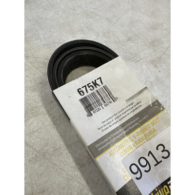 Driveworks V-Ribbed Belt, Meets OEM Requirements, Transmission Belt - 675K7