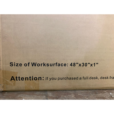 FLEXISPOT Desk Top ONLY No Frame WHITE 48" x 30" Rounded Rectangular TB-R4830W