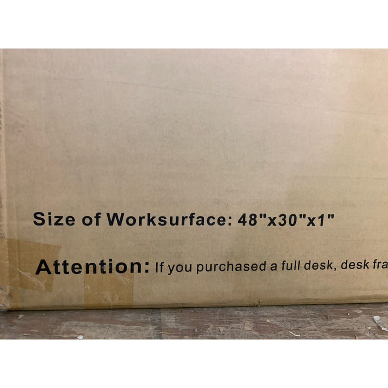 FLEXISPOT Desk Top ONLY No Frame WHITE 48" x 30" Rounded Rectangular TB-R4830W