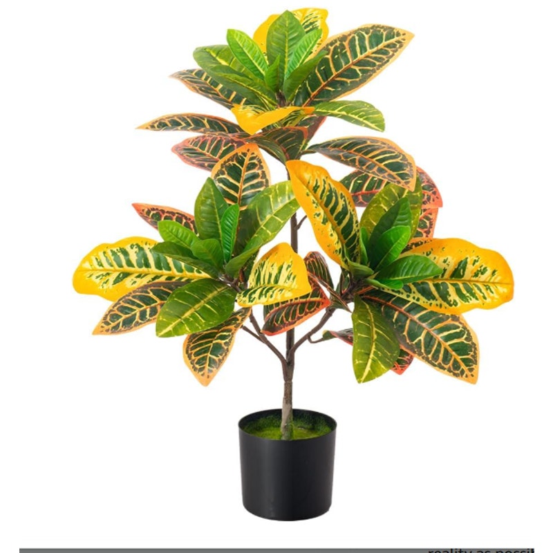 Fake Plant Artificial Croton 23.6&
