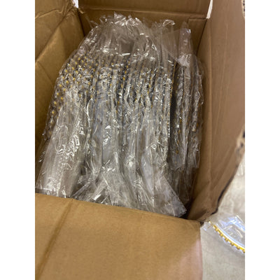 25-Count Fichiouy Clear Charger Plates 12.6" Plastic Round Table Charger Plates