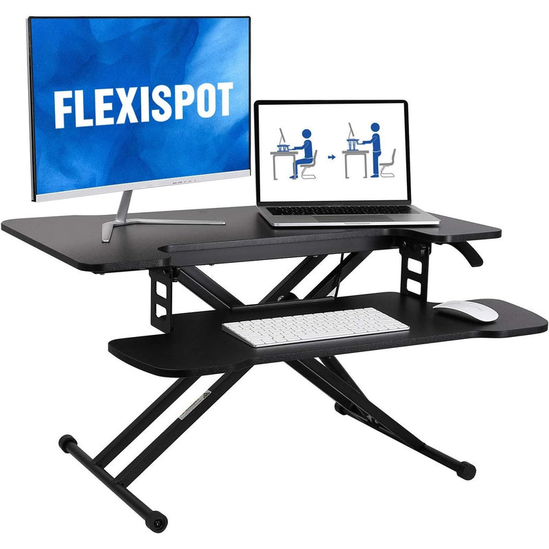 Flexispot 31" Standing Desk BLACK Office Desk w Keyboard Tray Lightweight M18MB