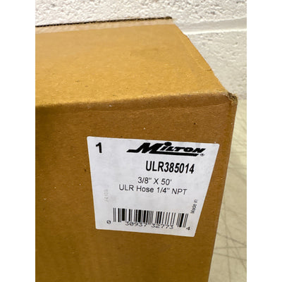 Milton Industries 3/8"x50' Rubber Air Hose, Ultra Lightweight 300 Max PSI - Red