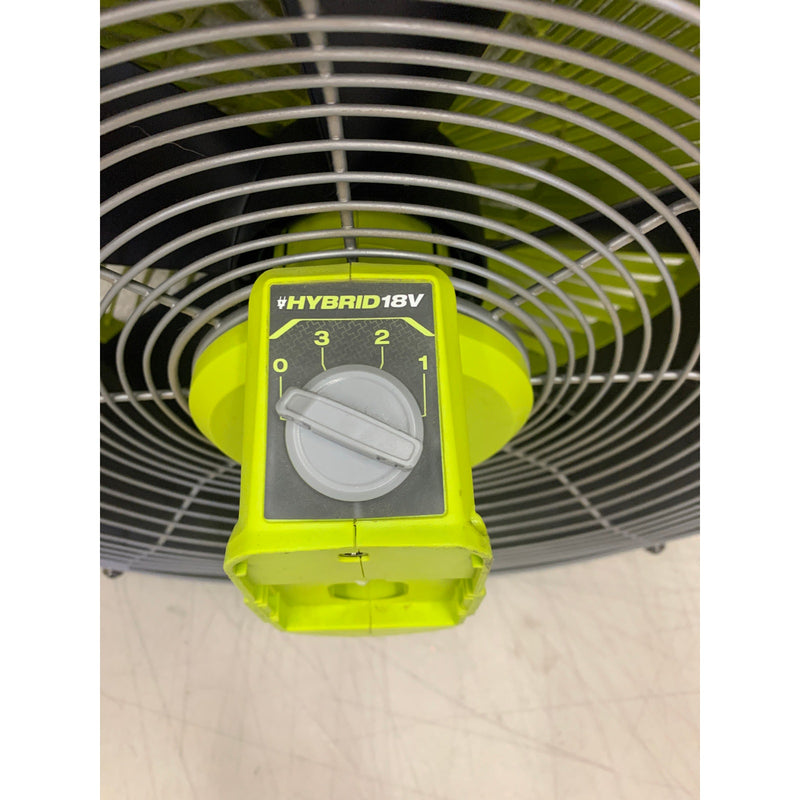 RYOBI Hybrid WHISPER SERIES 14 in. Air Cannon Fan (FAN ONLY) NO LEGS
