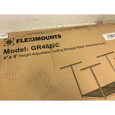 FLEXIMOUNTS 4'X8' Heavy Duty Overhead Adjustable Ceiling Storage - GR48NC