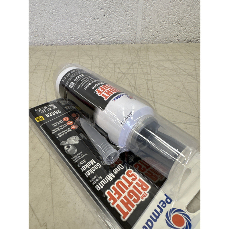 Permatex The Right Stuff: 1 Minute Gasket Maker: Black, 3 OZ - Car Auto Tools