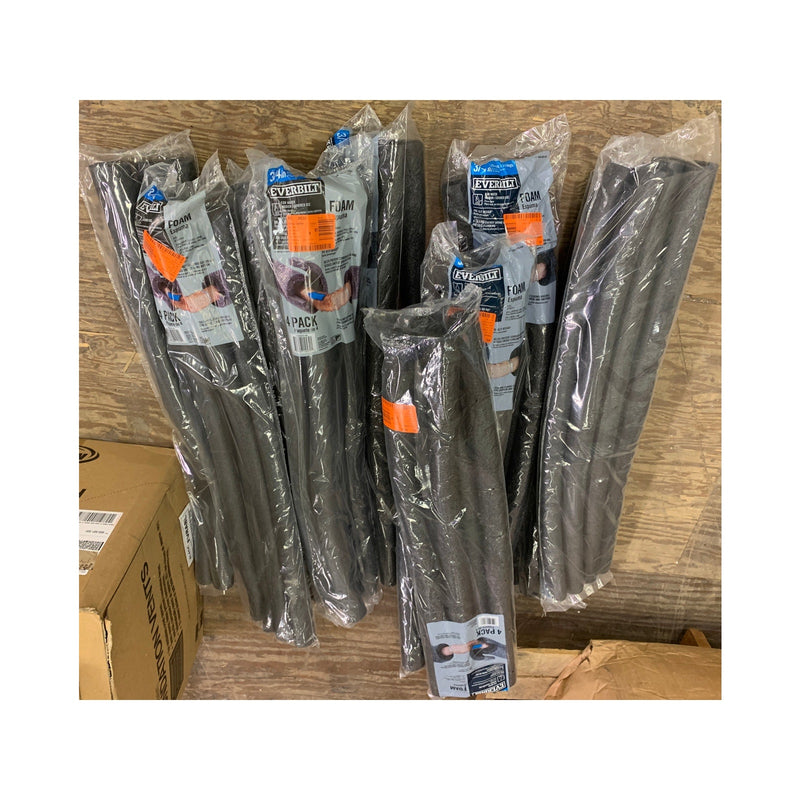 10-PACKS-OF-4 Everbilt 3/4 in. x 3 ft. Foam Pre-Slit Pipe Insulation 40-TOTAL
