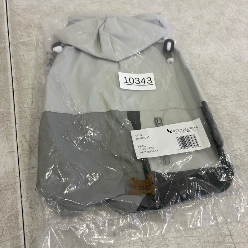 Koolaburra by UGG Pet Glen Raincoat w Hood for Dog 12-13" Collar, Gray - Small