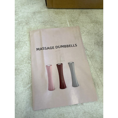 Set-of-2, 4.4-lb Yoga Foam Shaft Roller Dumbbell Hand Weights, Soft - Gray