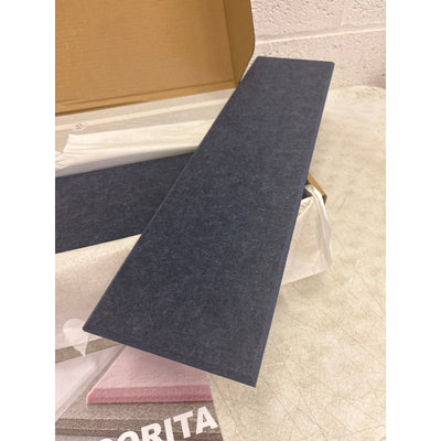 DECORITA Shiplap Felt Wall Panels 23-SqFt Interior Wall Decor, Denim Blue 24pcs