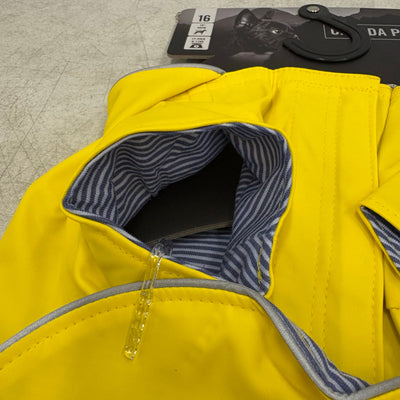 Canada Pooch Torrential Tracker Dog Rain Jacket 16" Back w Pockets, Reflective