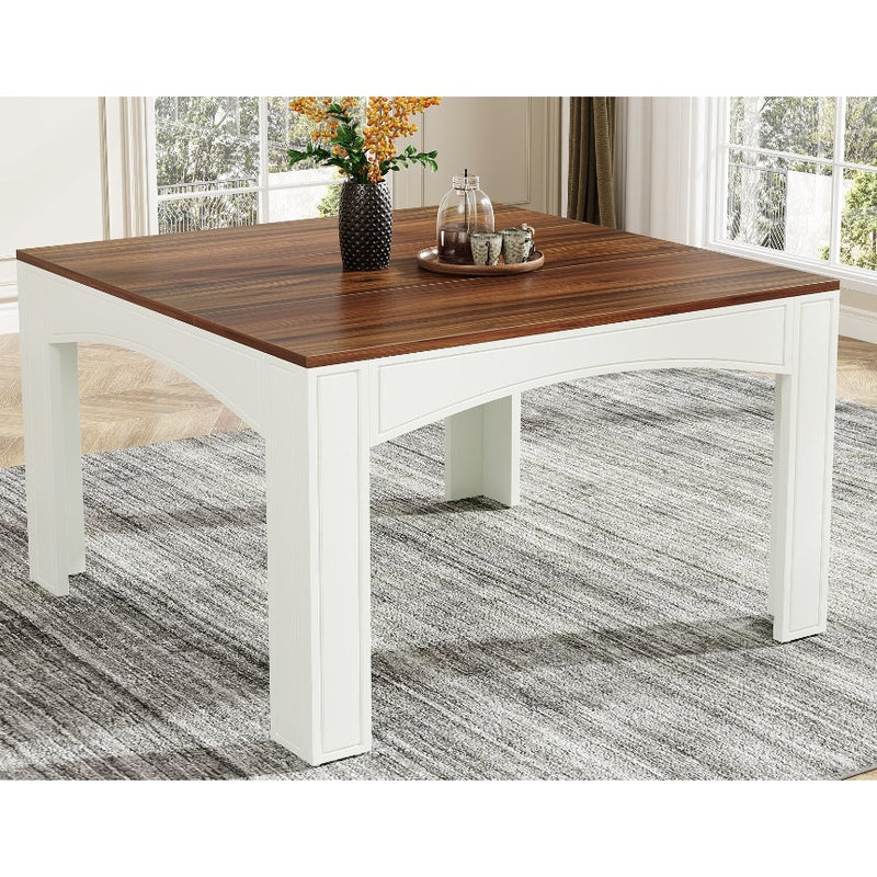 Tribesigns 39" Dining Table, Farmhouse Wood Kitchen Table, Dinner Table for 4