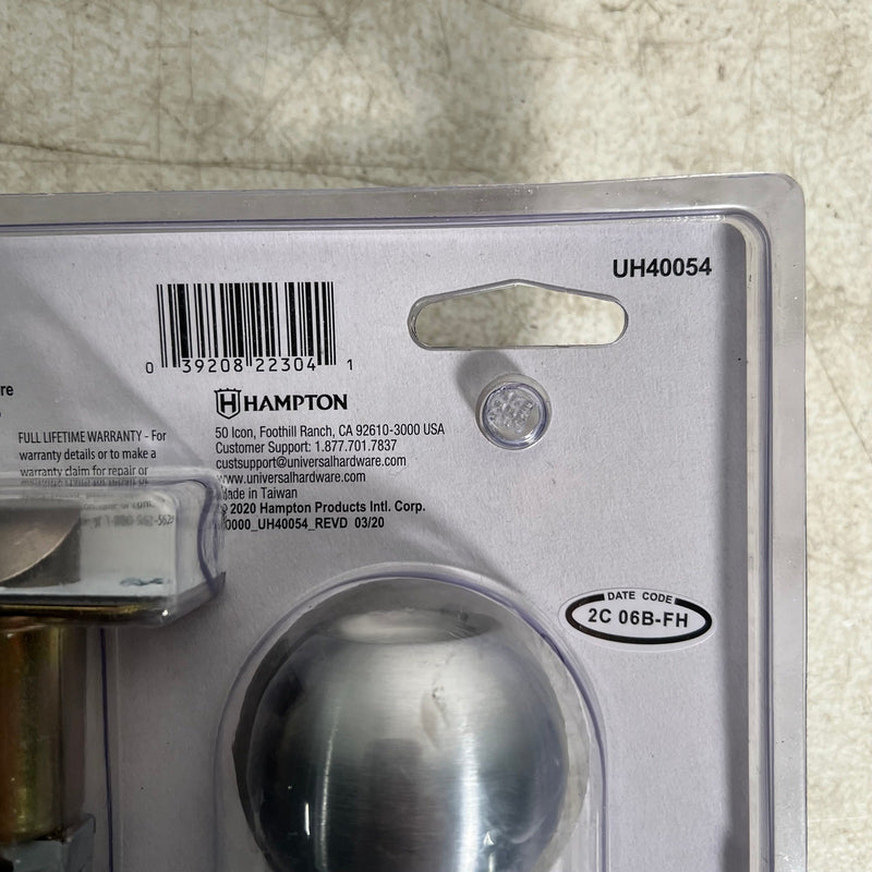 Universal Hardware 2 Entry Knob & Deadbolt Satin Chrome, Light Duty Commercial
